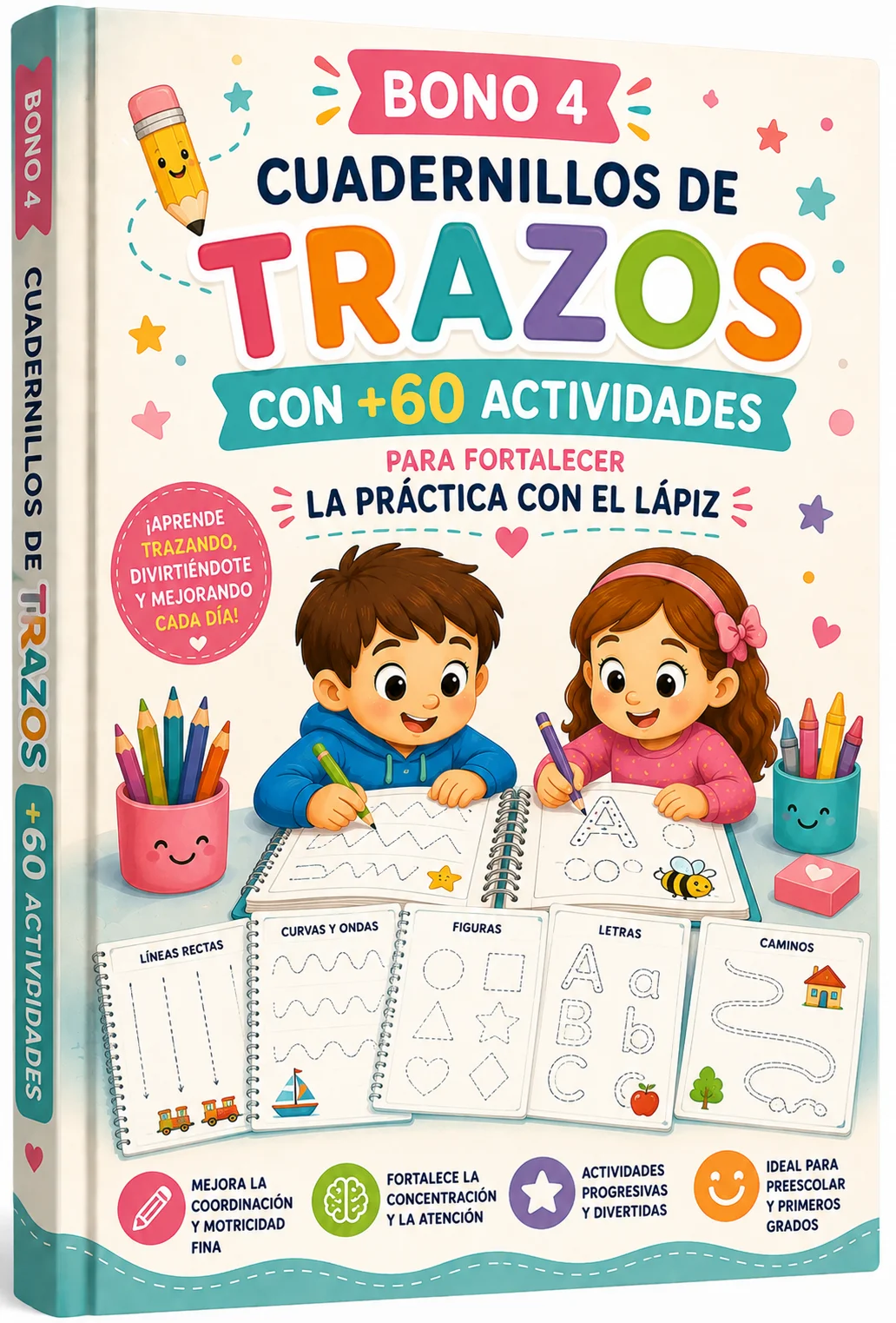 Mockup de Cuadernillos de trazos