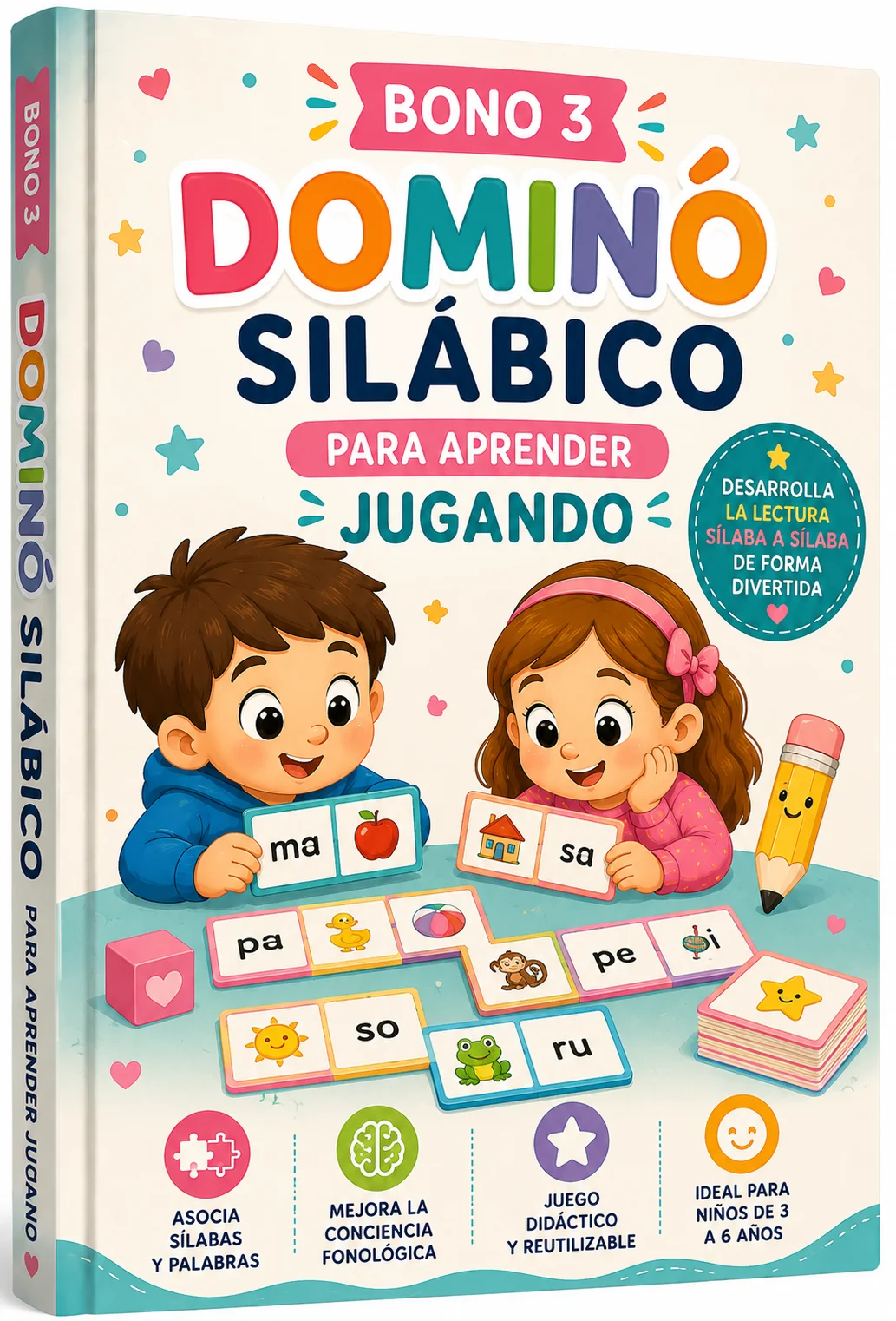 Mockup de Dominó silábico